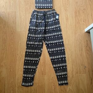 Ralph Lauren Navy and White Christmas Cotton Pajamas